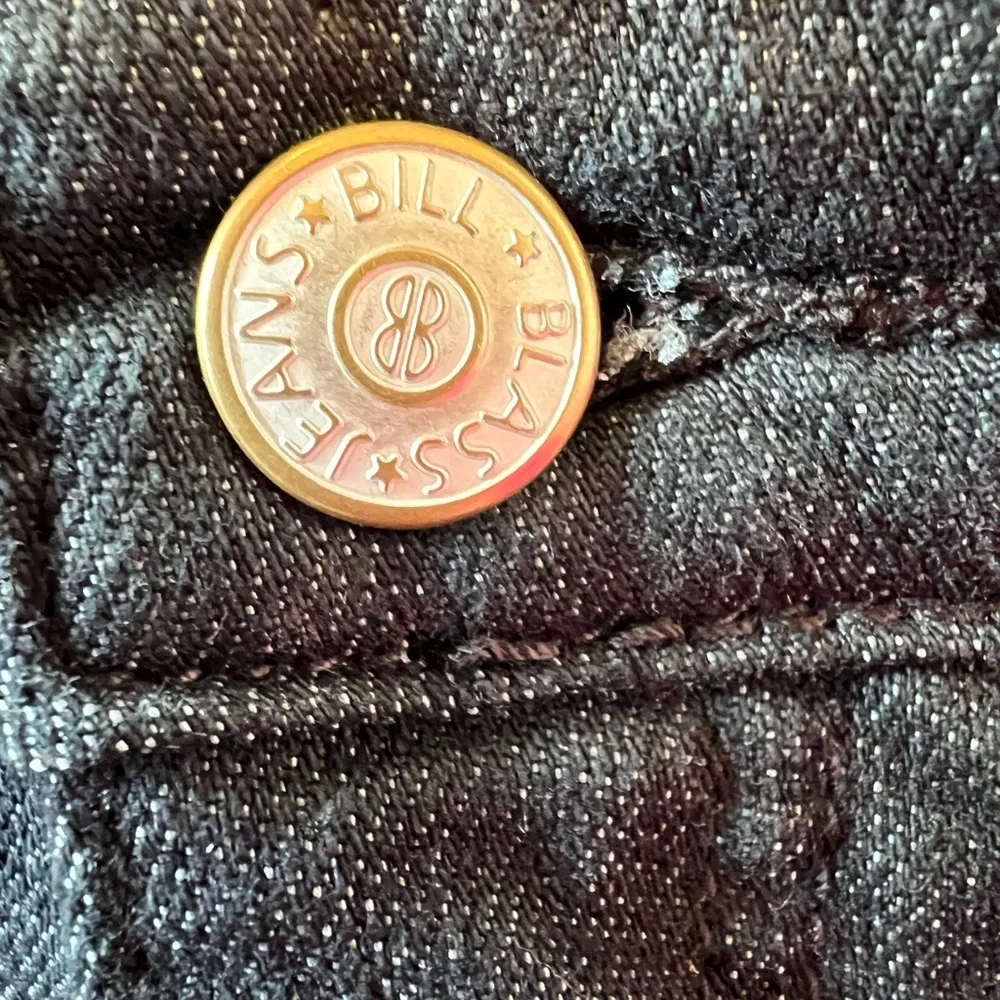 Bill Blass Jeans Women’s 14W Blue Bootcut Stretch Dark Denim Cotton Blend - Picture 4 of 5